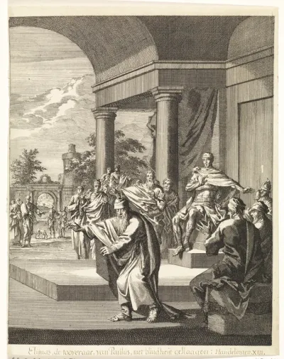 Paulus maakt Elymas blind