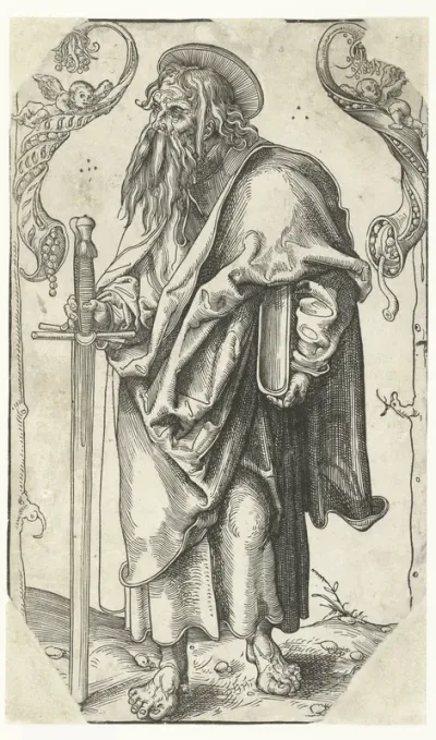 Paulus met zwaard en boek