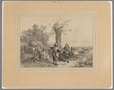 Paulus Potter bij herders en vee