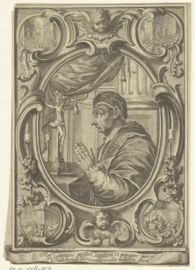 Paus Benedictus XIII in gebed