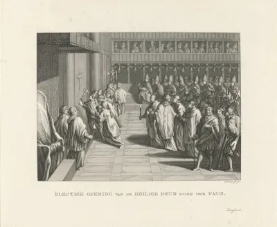 Paus opent de Heilige Deur tijdens het Jubeljaar
