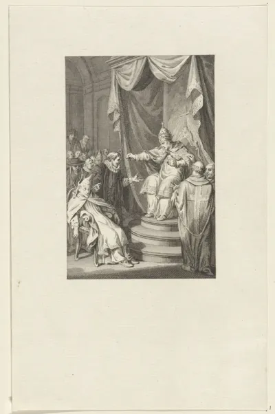 Paus Stephanus VI (VII) veroordeelt het lijk van paus Formosus