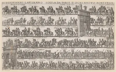 Pauselijke processie met Gregorius XV (rechterdeel)