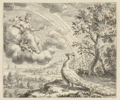 Pauw die zich beklaagt bij Juno