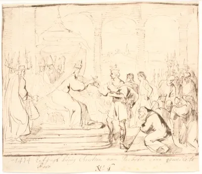Pave Sixtus IV overrækker 1474 Christian I en indviet Rose