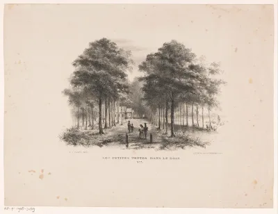 Paviljoens aan het Malieveld in het Haagse Bos