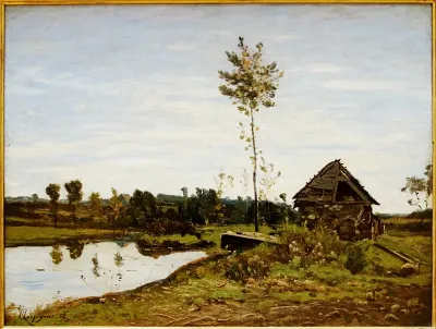 Paysage à la mare