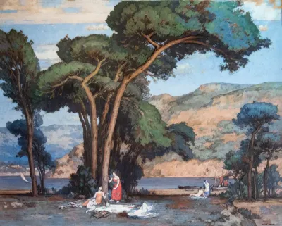 Paysage animé de Provence - Pierre Magnan-Bernard - Musée des Beaux-Arts de Gaillac