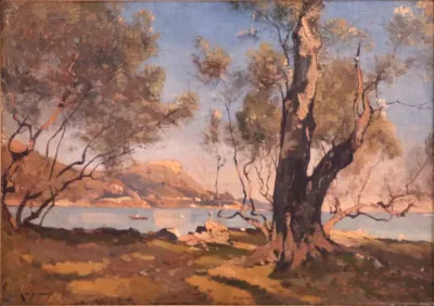 Paysage, vue prise de Beaulieu