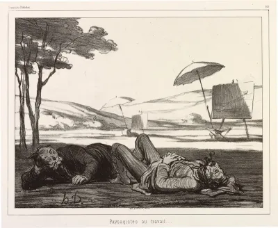 Paysagistes au travail (Landscape Artists at Work)