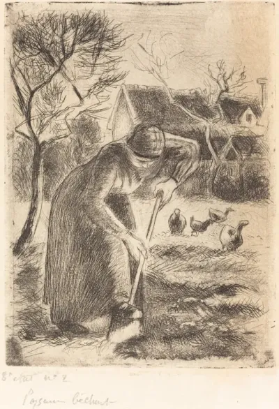 Paysanne bêchant (Peasant Laboring)