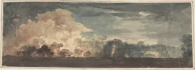 Peace of 1814 and Centennial of the House of Brunswick: "The Effect Previous to Discovering the Illuminated Temple of Peace and Concord in St. James's Park, London, August 1, 1815" [should be 1814]