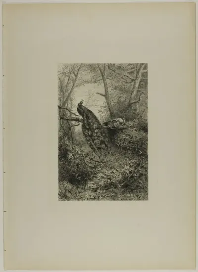 Peacocks on a Bough