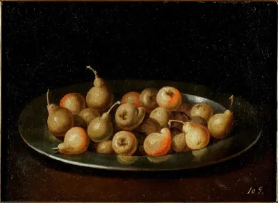 Pears on a Silver Dish