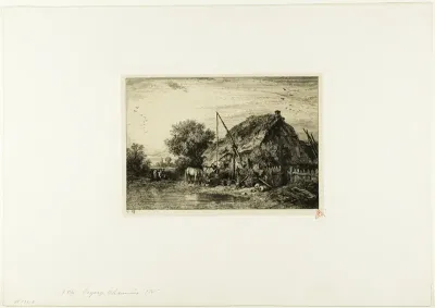 Peasant House with Pond