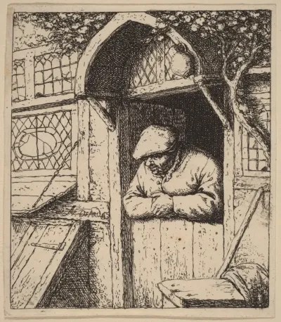 Peasant Leaning on His Doorway