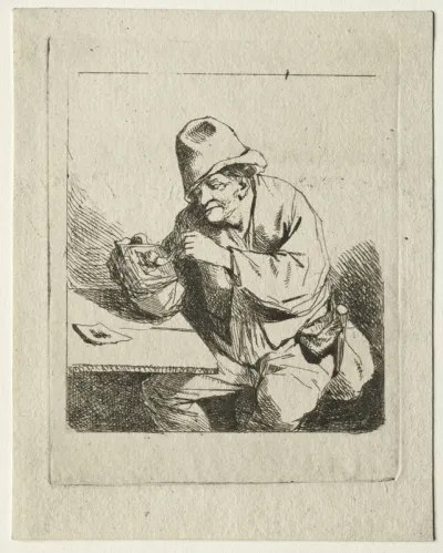 Peasant Lighting his Pipe