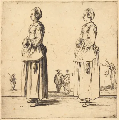 Peasant Woman, in Profile, Facing Left