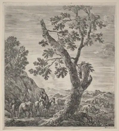 Peasant Woman on Horseback with a Child in Her Arms