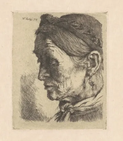 Peasant Woman with Closed Eyes