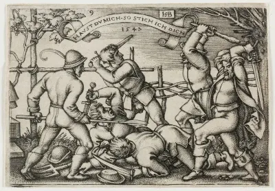 Peasants' Brawl, plate 9 from The Peasants' Feast or the Twelve Months