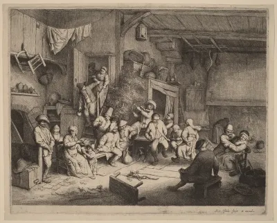 Peasants Feasting at an Inn