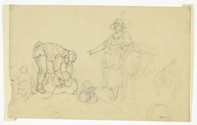 Peasants with Pack Animal