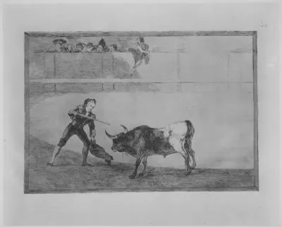 Pedro Romero Killing the Halted Bull, Plate 30 from La tauromaquia
