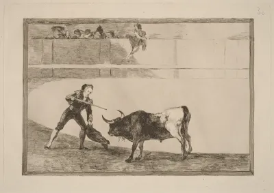 Pedro Romero matando a toro parado (Pedro Romero Killing the Halted Bull)