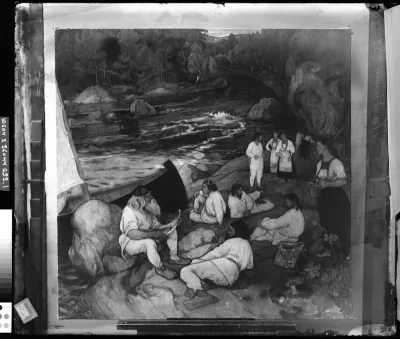 Pekka Halonen: "Kalevalan kansaa" vuodelta 1897