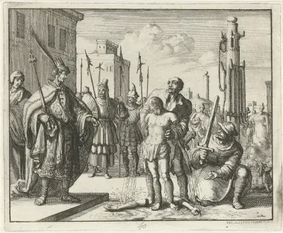 Pelagius met afgehouwen armen