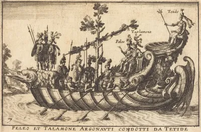 Peleo et Talamone Argonauti condotti da Tetide