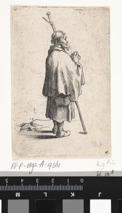 Pelgrim met gevouwen handen