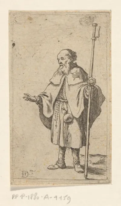 Pelgrim met staf