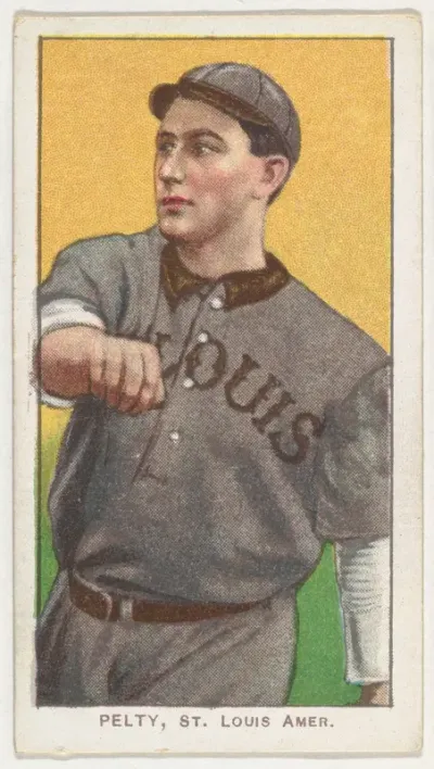 Pelty, St. Louis, American League, from the White Border series (T206) for the American Tobacco Company