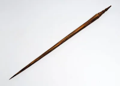 Pen of nibung palm wood for piercing the nasal septum
