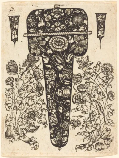 Pendant Embellished with Flowers
