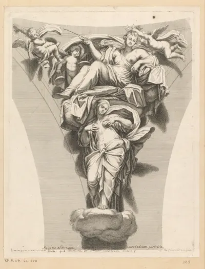 Pendentief met Justitia