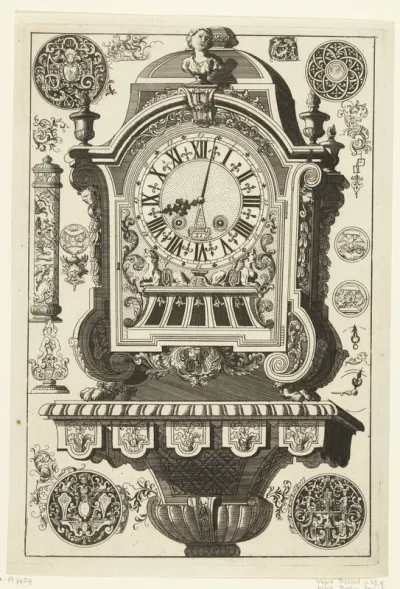 Pendule bekroond met buste