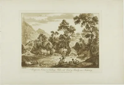 Pengnern Corn and Fulling Mills, with Pont y Pandy, Near Festiniog, from Twelve Views in North Wales
