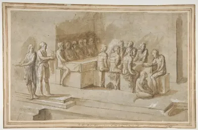 Penitent Woman Anointing the Feet of Christ at the Table of Simon the Pharisee (Luke 7:36-50)