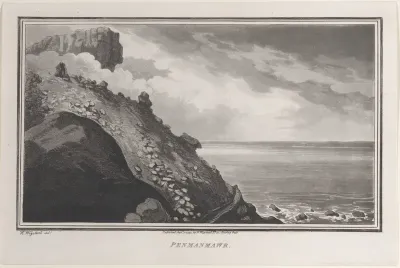 Penmanmawr, from "Remarks on a Tour to North and South Wales, in the year 1797"