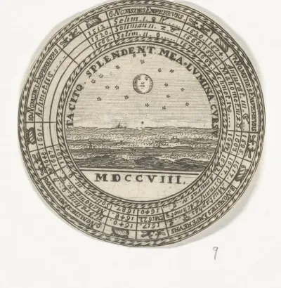 Penning met een embleem en met de namen van de Ottomaanse sultans