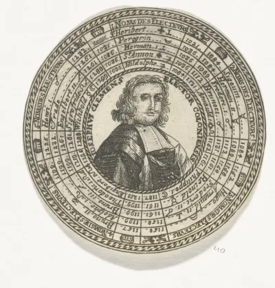Penning met het portret van aartsbisschop Jozef Klements en de namen van de keurvorsten van Keulen
