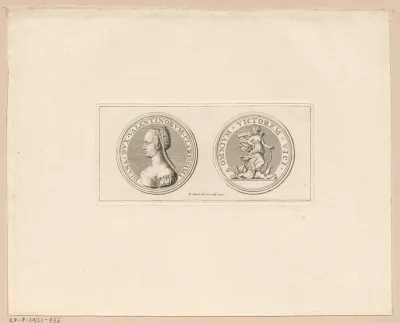 Penning met het portret van Diana van Poitiers en de godin Diana met Amor