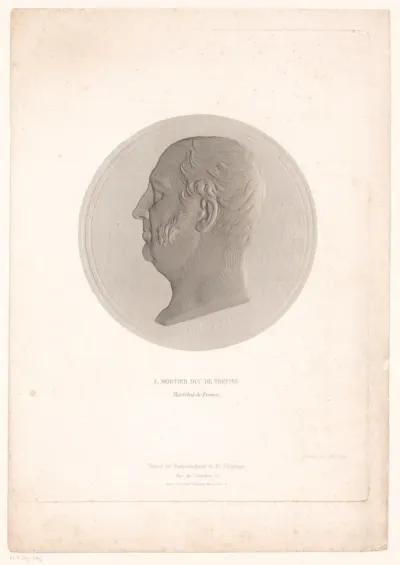 Penning met het portret van Édouard Mortier