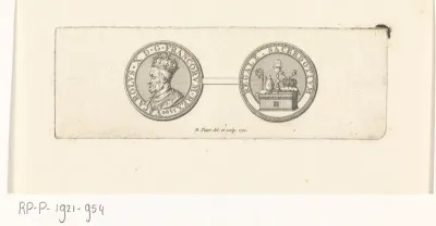 Penning met het portret van Karel X van Frankrijk