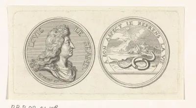 Penning met het portret van Lodewijk XIV (kleine variant)