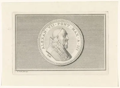 Penning met het portret van paus Alexander VII