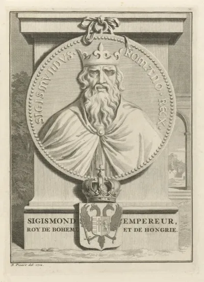 Penning met het portret van Sigismund I, koning van Bohemen en Hongarije